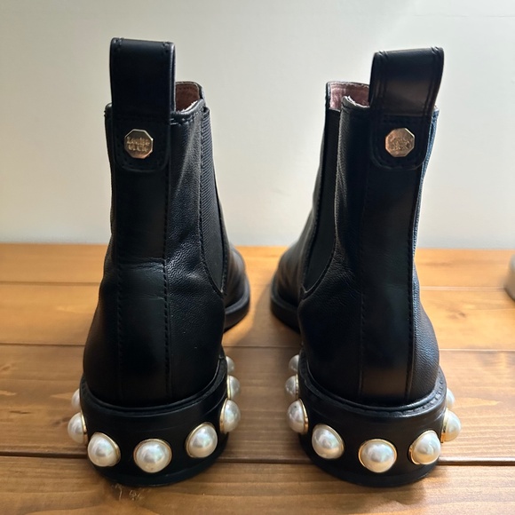 Louise et Cie Bootie with Pearl and Gold Embellishments - Picture 1 of 4